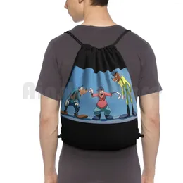 Backpack A Movie-Cartoon Classic Drawstring Bag Riding Climbing Gym Movie Movies Eye Old Track Dance