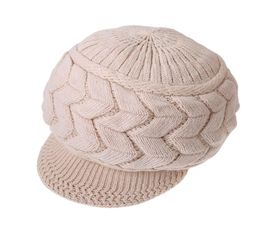 Big s Visors Air Top Wool Hats for Elegant Girls Autumn And Winter Thickened Warm Knitted Hat Outdoor Running Peaked Cap Fashi5930313