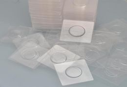 100pcs whole clear square lash trays plastic transparent blank eyelash tray holder for eyelash packaging box case container7819308