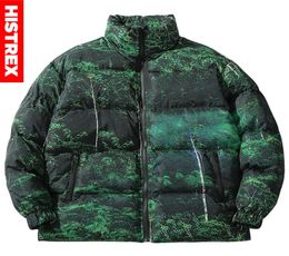 2020 Hip Hop Jacket Parka Real Tree Camouflage Streetwear Men Windbreaker Harajuku Winter Padded Jacket Coat Warm Outwear Zipper8040685