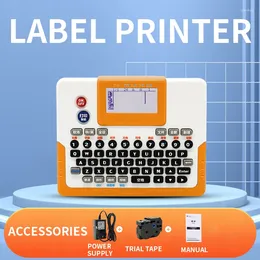 Label Printer Handheld Portable Continuous Cutting Machine Connected To Computer Cable 24mm Printing
