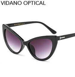 Vidano Optical Cat Eye Women Sunglasses Summer Classic Cateye Sun Glasses Fashion Designer Big Brand Gradient UV4005859868