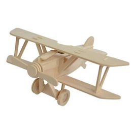 Aircraft Modle Model Wooden Aircraft Puzzle Kit Childrens Wooden Puzzle Aircraft 3D Craft Building Adult Puzzle Kit Handheld Flight Components S24520