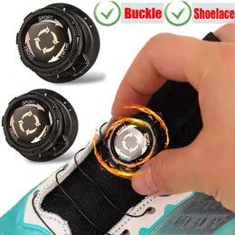 Shoe Parts Automatic No Ties Sneaker Buckle Shoelaces Metal Wire Swivel Rotate Rope Kids Adult Thick Round Lazy Sport Laces