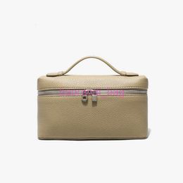 Designer Evening Bag Cosmetic Bags Lp19 Genuine Leather Lunch Box New Litchi Pattern Cowhide Handbag Simple Shoulder For Women 380R
