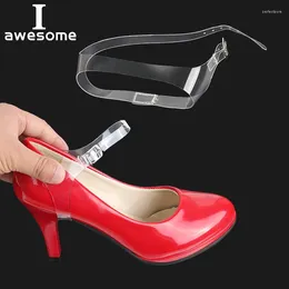 Shoe Parts Invisible Shoelaces 1 Pair High Quality Charm Women Convenient Silicone Shoes Belt Ankle Tie Lady Strap Safety Clips Band