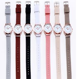7 Style Nylon Belt Quartz Watch Female Students Simple Fresh Girl Watches Wholesale Womens Wristwatches 190g