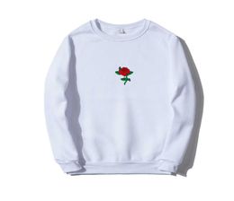 NEW Men Hip Hop Casual Brief Popular Sweatshirts Fashion Man Streetwear Harajuku Autumn Winter Funny Rose Print Hoodie Clothes X061417286