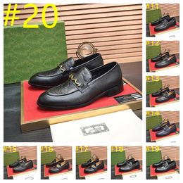 28Model Big Size 38-45 Men Oxfords Leather Designer Dress Shoes British Blue Shoes Handmade Breathble Formal Dress Men Flats Lace-Up Bullock Size 38-46