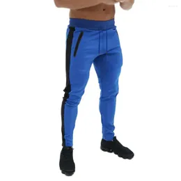 Men's Pants Autumn Side Zipper Pocket Jogger Trousers Bodybuilding Leisure Hip Hop Men Slim Sweatpants