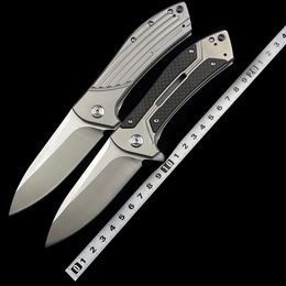 ZT 0801 TODD REXFORD Steel Handle Folding Knife Outdoor Camping Hunting Pocket EDC Tool ZT0801 Knife