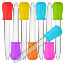 Storage Bottles 8 Pcs Liquid Droppers Silicone And Plastic Pipettes Transfer Eyedropper With Bulb Tip For Candy Oil Kitchen Kids Gummy