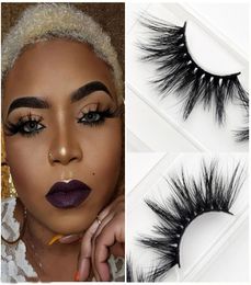 UPSFEDEX 25mm min lashes 3D mink lashes long lasting real mink eyelashes Big dramatic volumn eyelashes private lable false e1832593