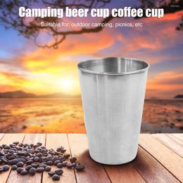 Cups Saucers 2pcs/1pc Travel Outdoor Stainless Steel Beer Camping Cup Whisky Mini Glasses For Wine Portable Drinkware Practical