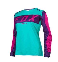 2022 Pink Downhill Jersey FOXMTB Jersey Motocross MTB Shirt Bike Jersey Women Long Sleeve Cycling Tshirt Ladies Racing Clothing4870082