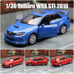 Diecast Model Cars 1 36 SUBARU Impreza WRX STI Racing Car Toy Model For Children Diecast Vehicle Miniature 1 36 Pull Back Collection Gift Y240520G4DO