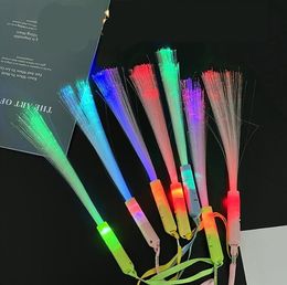 Flashing LED Wand Sticks Glowing Cheer Wands Multicolor Light Up Wands With Lanyards For Music Concert Party Favour