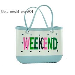 Shopping Bags Bogge Bags Extras Large Boggs Beach Bag Silicon Beach Tote Bag Rubber With Holes Bog Bags Beach XL Handbag Designer 230719 5924