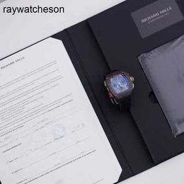 Richamills Watch Milles Watches Rm6501 Traffic Light Mens Carbon Fibre Automatic Mechanical Switch Famous