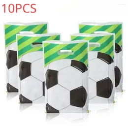 Gift Wrap 10PCS Soccer Packaging Football Theme Party Favors Candy Bags Treat Bag Boy Birthday Supplies