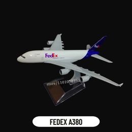 Aircraft Modle 1 400 Metal Aircraft Model Replica FEDEX A380 Aircraft Scale Minimature Art Decoration Forecast Aviation Collectable Toy Gift s2452089