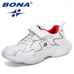 Casual Shoes BONA 2024 Designers Sneakers Children Sport Child Leisure Trainers Breathable Kids Running Trendy