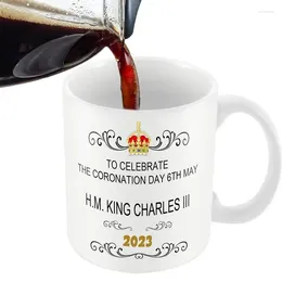 Mugs Charles III Mug Memorable Coffee 350ml Ceramic Souvenir Gift For Tea Beer Cocoa Dad Cup