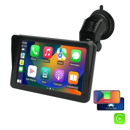 Rádio de carro de carro de 7 polegadas Android Auto sem fio CarPlay Cartay Strereo girado 270 graus USB SD FM GPS AUDIONIO