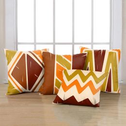 Pillow Geometric Series Printed Pillowcase Line Abstract Peach Skin Home Sofa Tan Pink Pillowcases Standard Set Of 2