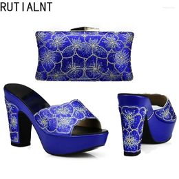Dress Shoes Arrival Elegant And Bag Sets For Women African Matching Bags Italian In Wedding Bride