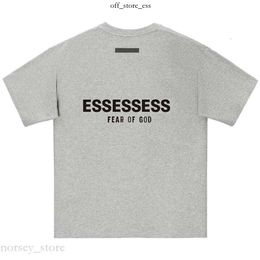 fear of ess Designerchest Letter essentals hoodie Laminated Print Loose Oversize T-Shirt essentialsshorts Cotton Tops For Men And Women Essentialsshirt 396