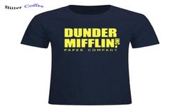 Men Short Sleeve The Office TV Show Dunder Mifflin Paper TShirt O Neck Tee Shirts For Print Cotton T Shirt 2106295602827