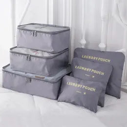 Storage Bags 6Pcs/Set Travel Packing Pouch High Quality Clothes Cube Wide Application Luggage