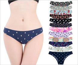 Designer Women Thong Underwear Panties Sexy Low Waist Briefs Womens Underwears Thongs Floral Print Lady Underpants Lingerie 19Patt9148813