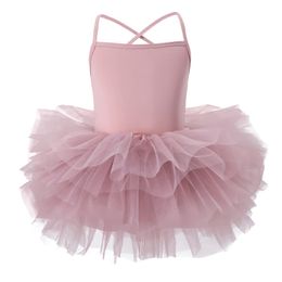 Girl Ballet TuTu Dress 1-8 Ys Fashion Professional Kids Dancing Party Dress Performance Costume Princess Wedding Dress 240518