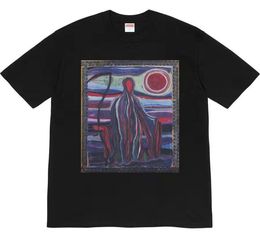 Supre 19SS Reaper T shirts joint artist oil painting Tees short sleeve tide8941267