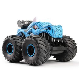 RC Car Children Toys Remote Control Kids Toy Stand with Lights Spray Dinosaur Stunt Chinese Electric Vehicle for Boys 240506
