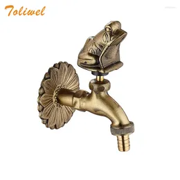 Bathroom Sink Faucets Decorative Antique Brass Garden Outdoor Faucet Cold Water Tap - With A Set Of Quick Connecter For 1/2" Inches