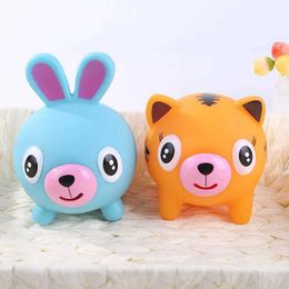 Other Toys Talking Animal Baby Toy Jabber Ball Tongue Relieving Stress Soft and Cute Tiger Pig Dog Ball Children Adult Baby Toy Big Gift