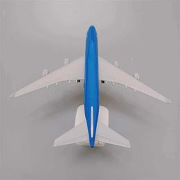 Aircraft Modle Boeing747klm Airlines 1/400 die cast metal aircraft model with support Holland747 model aircraft alloy display set suitable for aviation S2452355