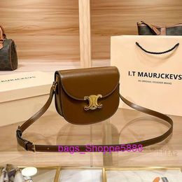 Manufacturer Wholesale Price Luxury Edition Bag Genuine Leather Triumphal Arch Saddle for Womens 2024 New Summer Highend Feeling Niche Single Shoulder Crossbody H