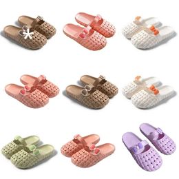 slippers for designer new product Summer women green white pink orange Baotou Flat Bottom Bow slipper sandals fashion-033 womens flat slides GAI ou 99cb s