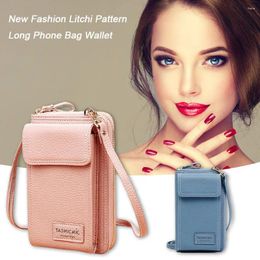 Shoulder Bags Solid Color Messenger For Women Fashion PU Durable Leather Wallet Small Purse Ladies Handbag