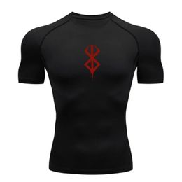 Summer Running T-Shirt Men Short Sleeve Compression Shirt Gym Sports Top White Black Quick Dry Breathable MMA Fitness Clothing 240520