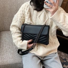 Shoulder Bags Small PU Leather Crossbody For Women 2024 Bag Simple Female Trend Lux Black Handbags And Purses Beautiful