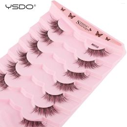 False Eyelashes YSDO Half Lashes 7 Pairs 3D Mink Natural Long Makeup Fluffy Cat Extension Tool Faux Cils