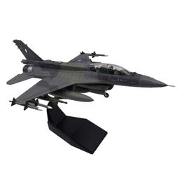 Aircraft Modle Alloy 172 F16 fighter jet die cast model decoration set with display rack suitable for home bedroom office cabinet shelves s245