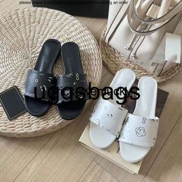 Chanells shoe channel shoes Newest Women Slippers Brand Sandals Camellia Flower Letters Print Slides Fashion Mule Leather Flats Designer Luxury Summer Pool Beach T
