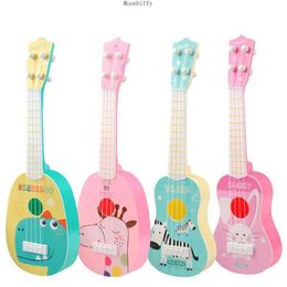 Guitar 35cm childrens instrument four stringed piano Montessori childrens toy school game education Christmas gift WX