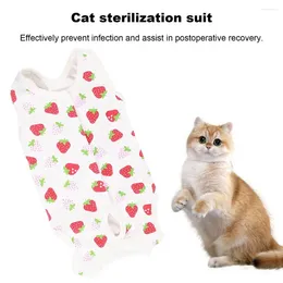 Cat Costumes Stretchy Neutering Suit Pet Recovery Jumpsuits Anti-licking Rompers For Small Dogs Sterilisation